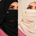 Floral Brooch Pleated Mask pack of 2