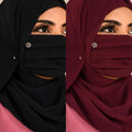 Floral Brooch Pleated Mask pack of 2
