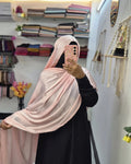 Muna Satin Hijab Baby Pink