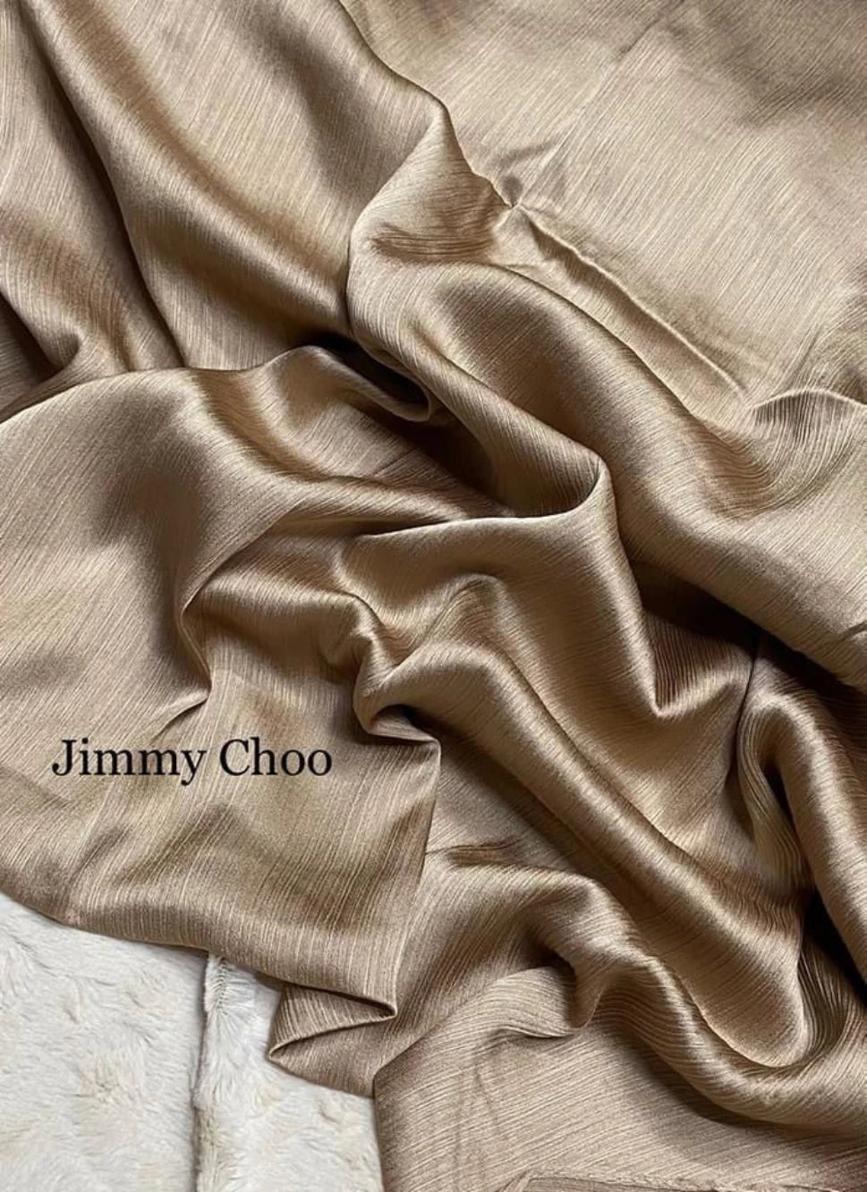 Muna Satin Hijab Champagne Beige