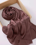 Muna Satin Hijab Cocoa Mauve