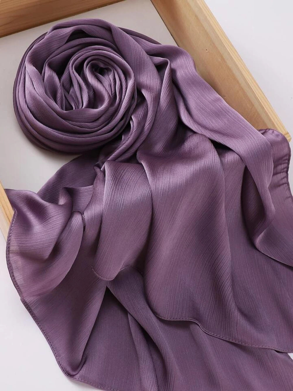 Muna Satin Hijab Lavender Purple