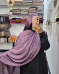 Muna Satin Hijab Mauve Purple