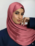 Muna Satin Hijab Rose Pink