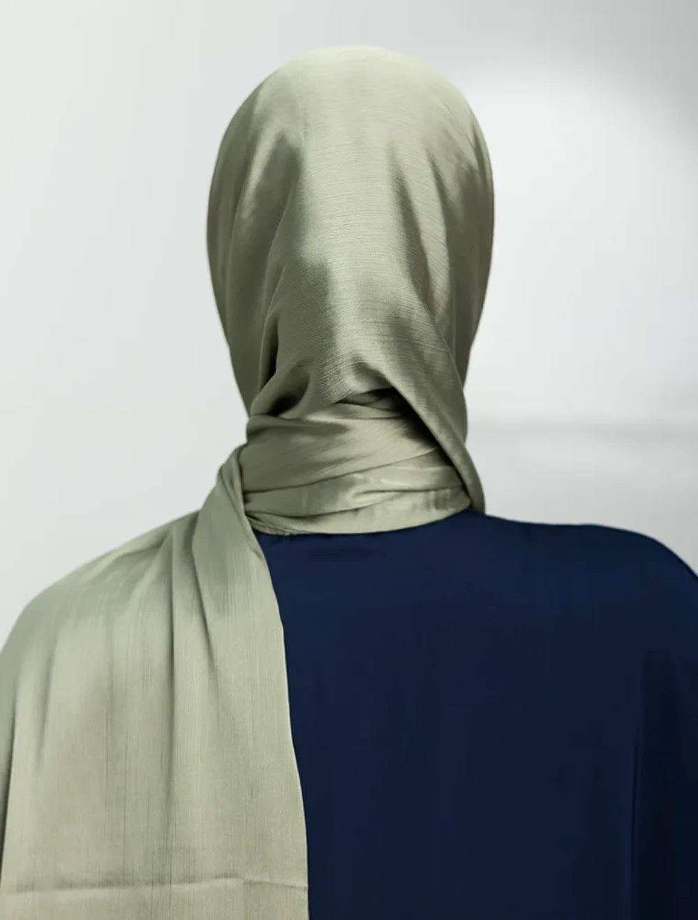 Muna Satin Hijab Sage Green
