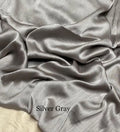 Muna Satin Hijab Silver Gray