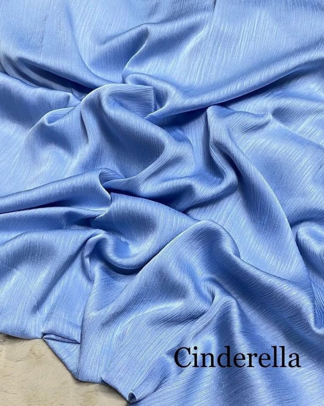 Muna Satin Hijab Sky Blue