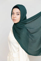 Muna Satin Black Bottle Green