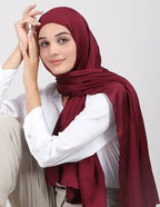 Muna Satin Maroon Red