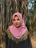 pink instant hijab