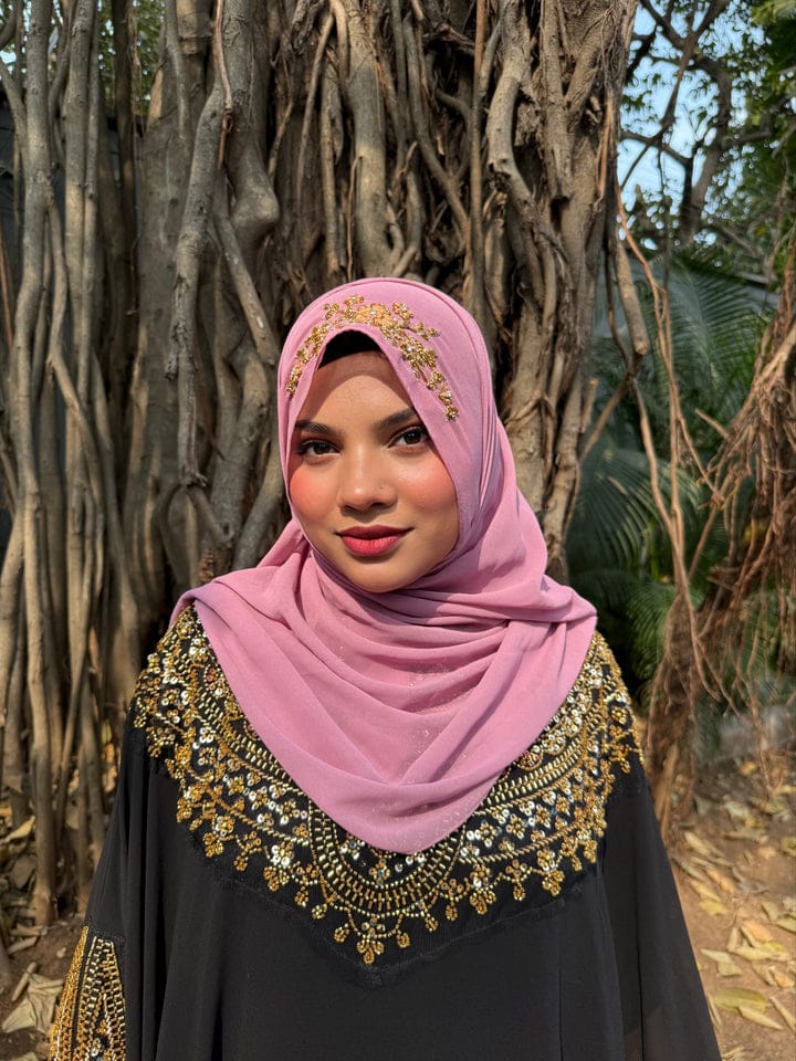pink instant hijab