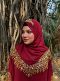 Royal Maroon instant hijab