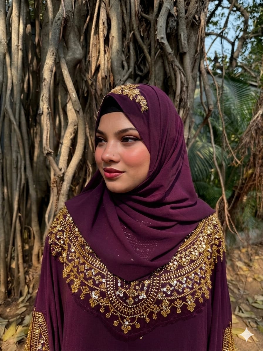 Elegant Wine instant rehmat hijab