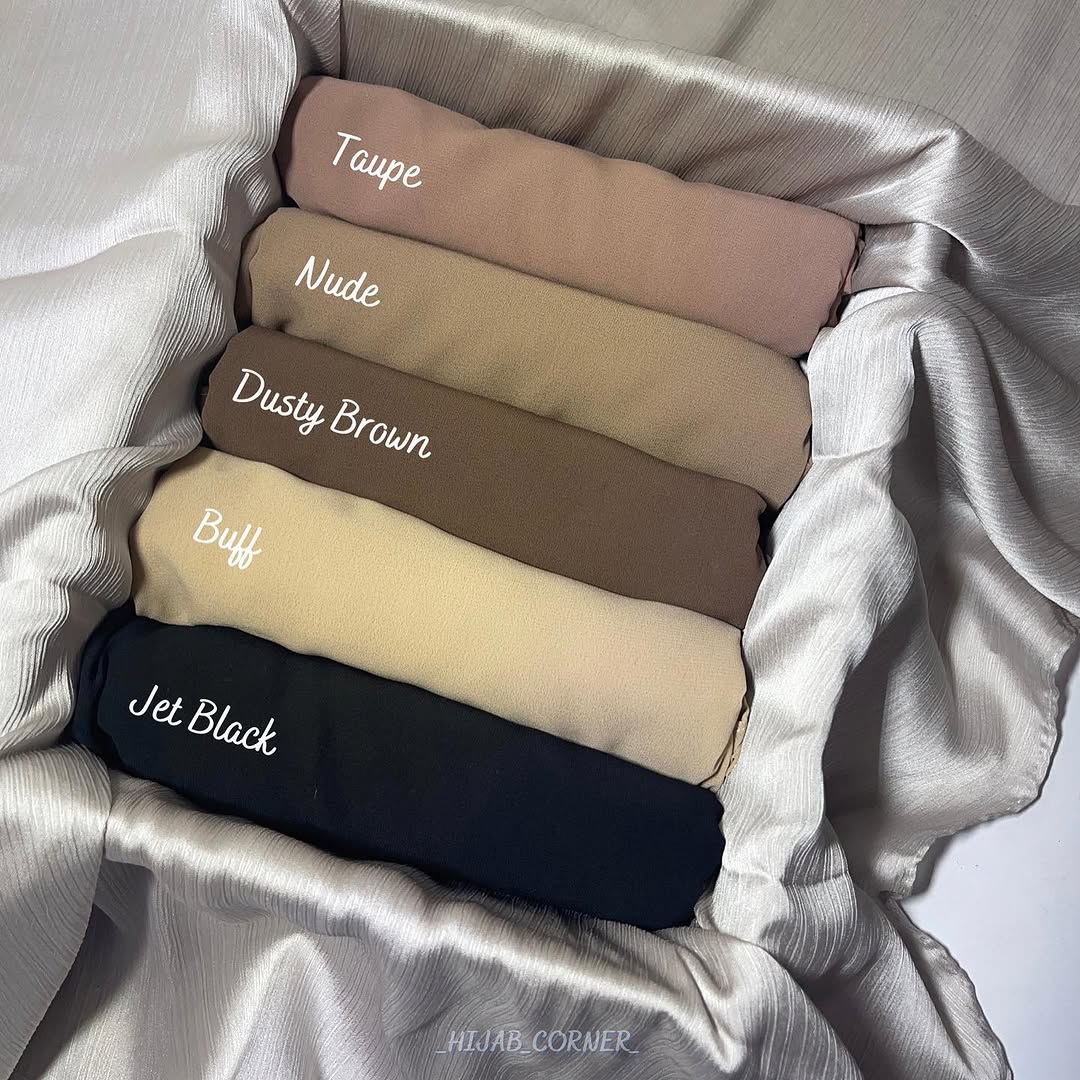 Georgette pack of 5 hijab
