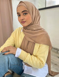 Dark Brinch color Hijab