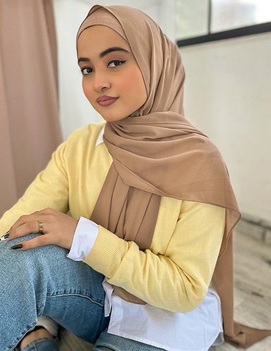 Dark Brinch color Hijab