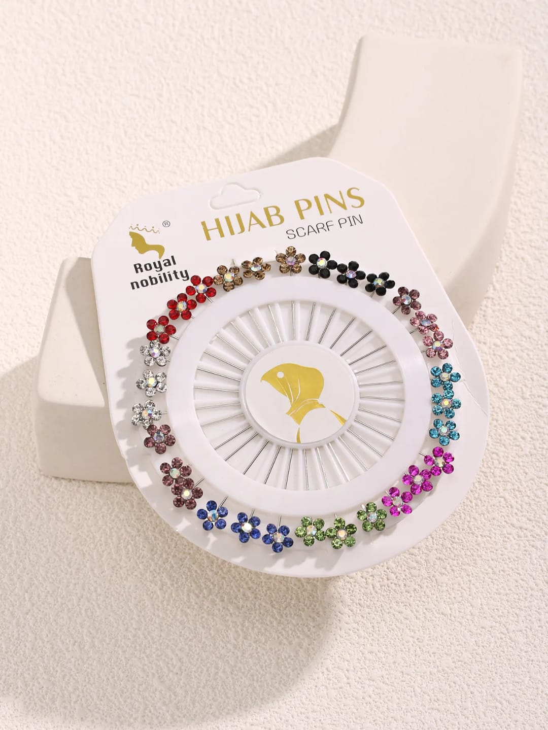 Crystal Flower Pin