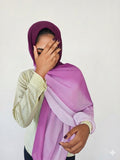 Lavender Ombre Premium Chiffon Hijab