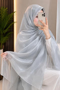Crystal Glass Organza Shimmer Hijab