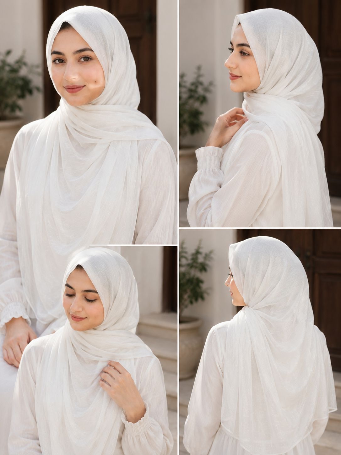 White Special Organza Hijab