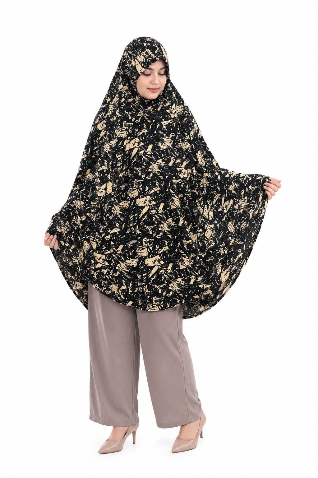 Premium Abstract Print Full Coverage Prayer Khimar
