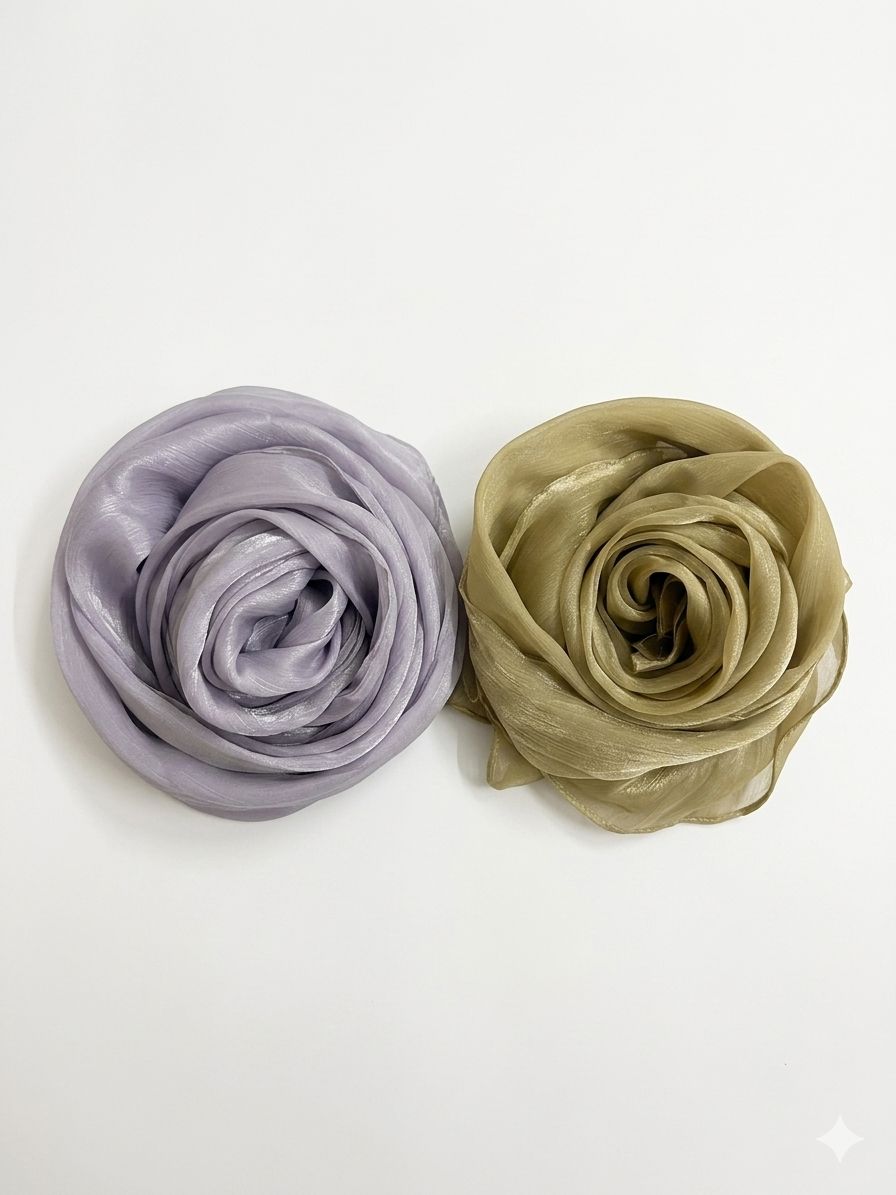 Premium Organza Shimmer Hijab Combo