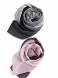 Premium Ombre Chiffon Hijab Combo Pack of 2 | Grey & Blush Pink Gradient Hijab Set