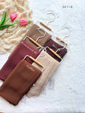 Premium Lace Border Chiffon Hijab Combo Pack of 5