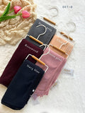 Premium Lace Border Chiffon Hijab Combo Pack of 5