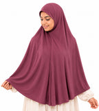 Premium Instant Jersey Khimar Hijab for Women | Soft Stretch Full Coverage Prayer Khimar | Lightweight Islamic Modest Wear | Elegant Muslim Head Cover | Dusty Rose