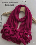 Ayeza Georgette Crochet Lace Hijab for Women