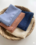 Premium Malaysian Heavy Chiffon Hijab with Crochet Lace Border