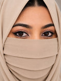 Premium beige daily wear Plain mask comfort and full coverage for wear