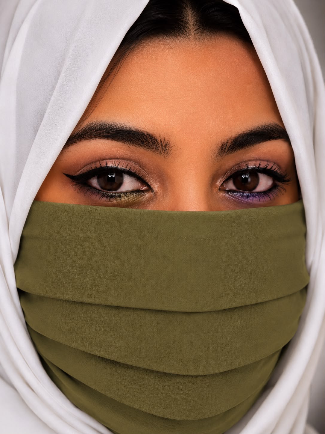 Premium mehandi face mask plain full coverage