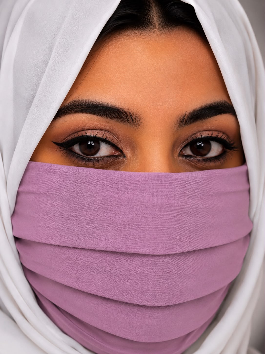 Premium lilac face mask Plain daily wear, comfortable face covering
