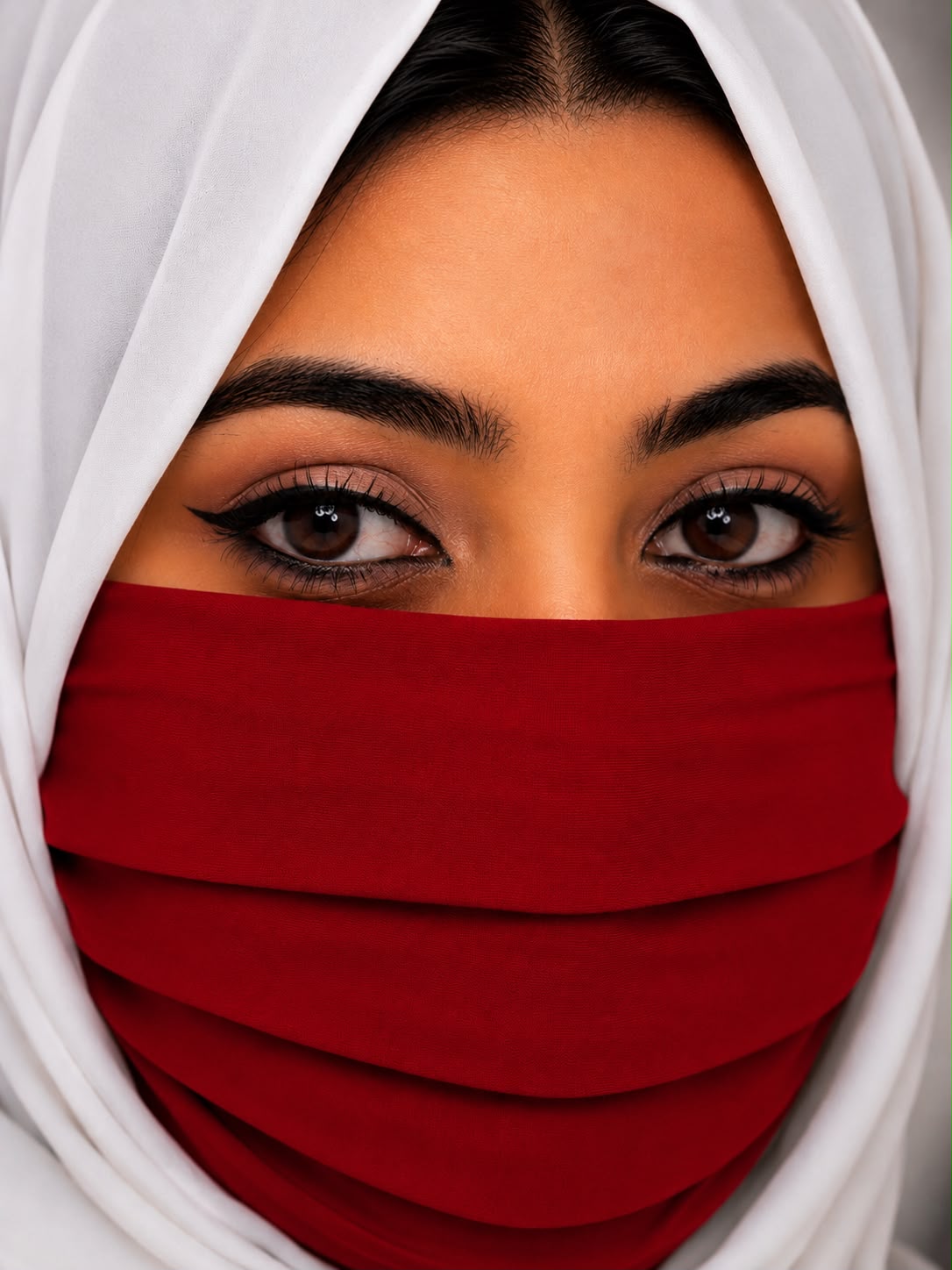 RED PLAIN MASK DAILY WEAR FULL COVERAGE FACE MASK