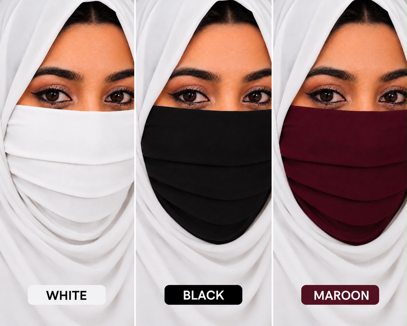 Premium soft-touch mask combo full coverage and comfortable for all-day wear