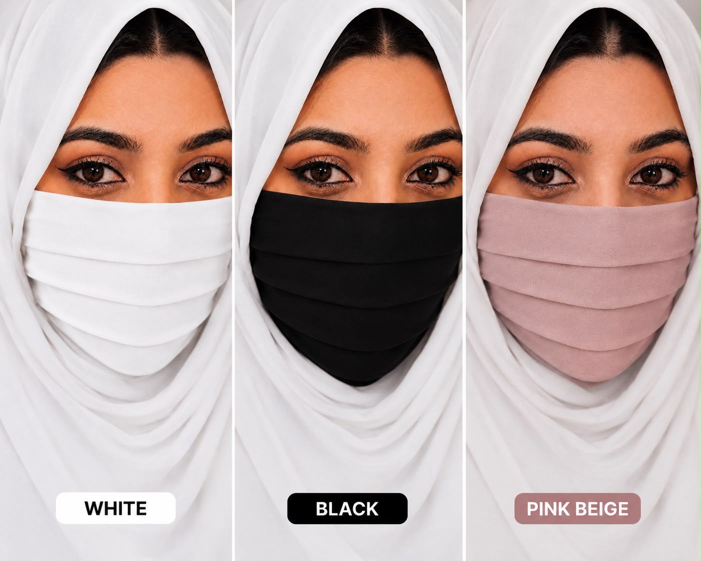 Premium plain mask combo fresh colour and full coverage for all day wear