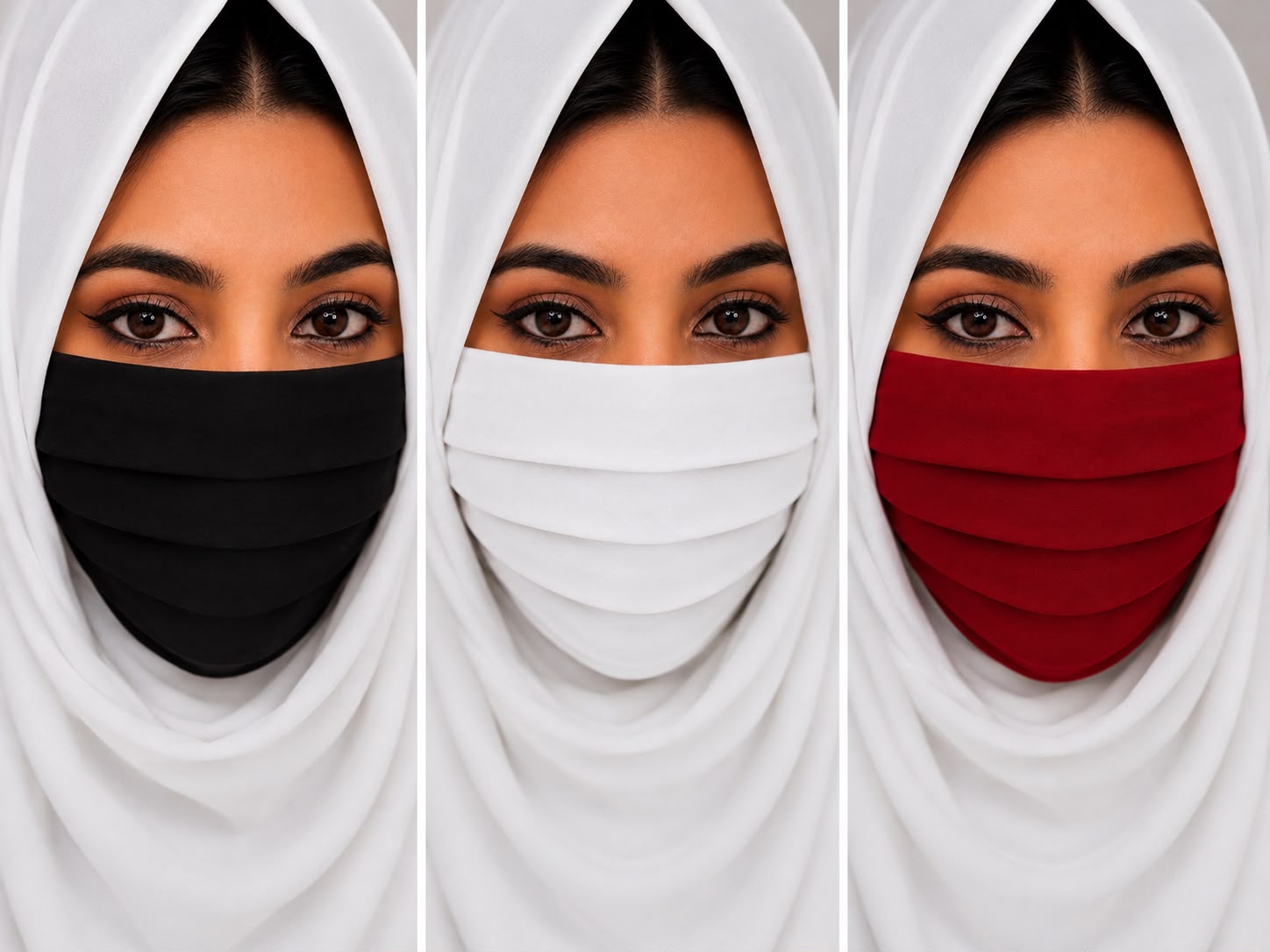 Premium full coverage face plain mask