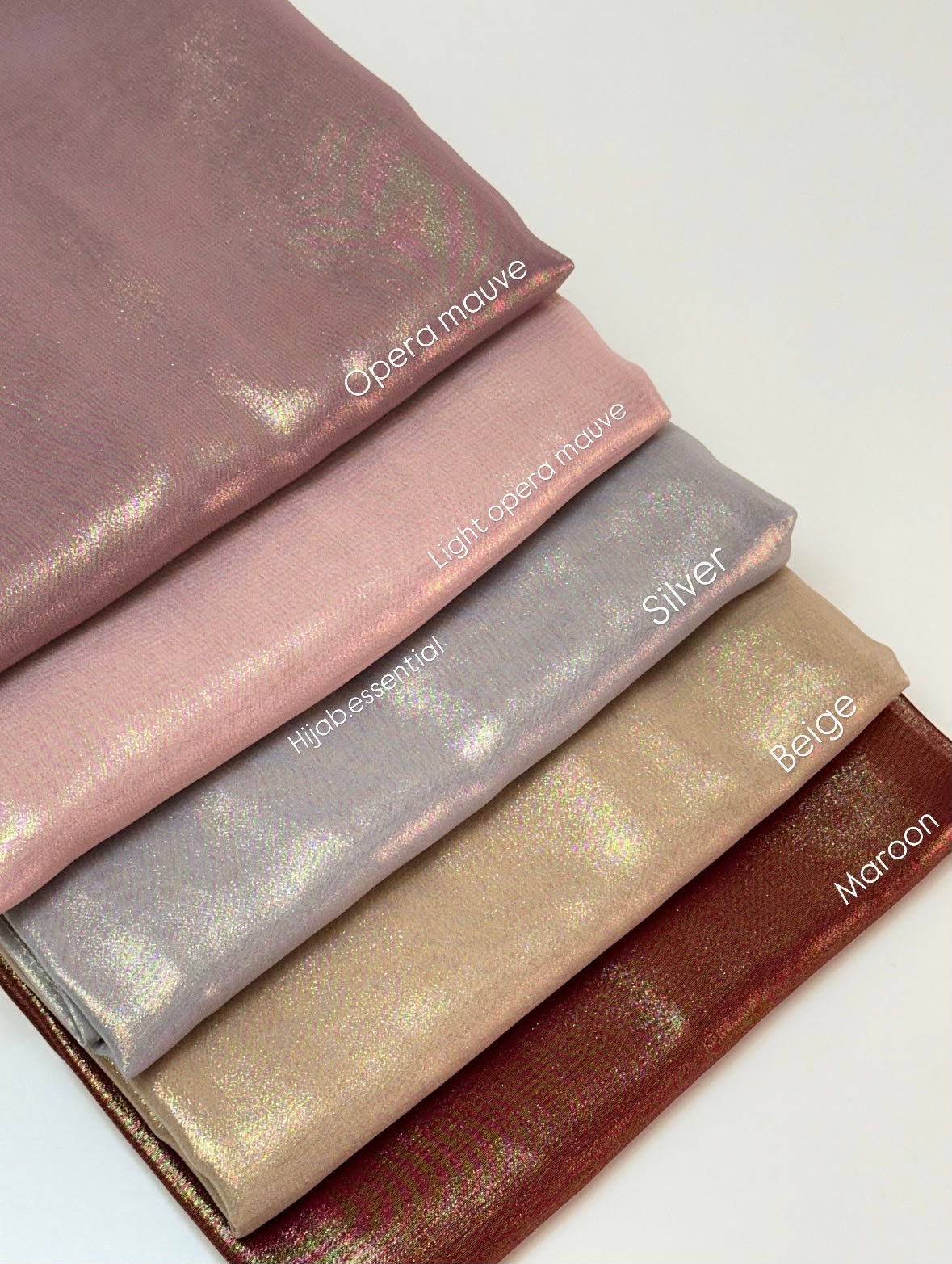 Premium georgette shimmer hijab combo pack of 5