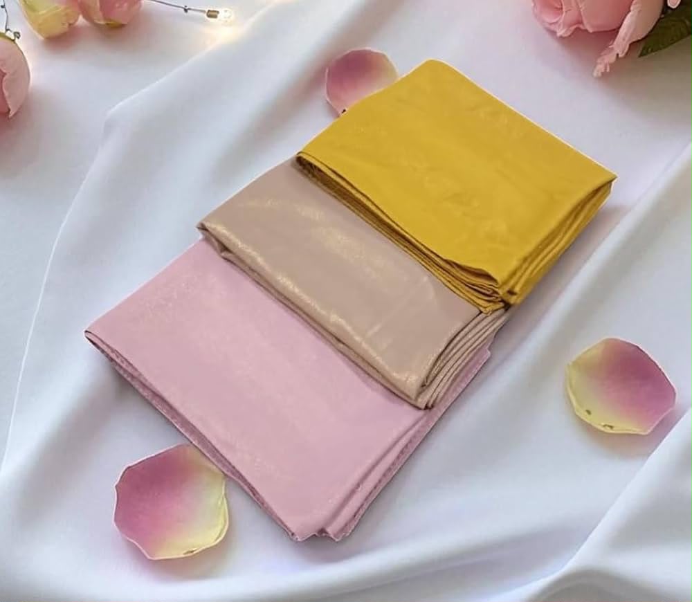 PREMIUM KOREAN GEORGETTE SHIMMER HIJAB FOR SPECIAL OCCASION PACK OF 3 HIJAB