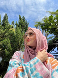 Georgette regeular pink hijab