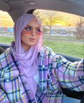 Georgette light purple 1079 hijab comfort and style for daily wear