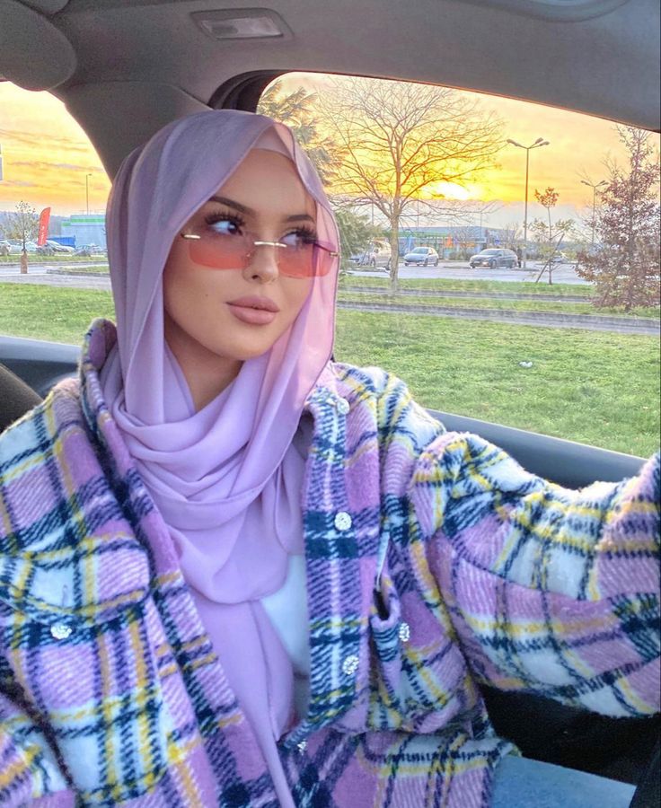 Georgette light purple 1079 hijab comfort and style for daily wear
