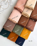 Premium Crochet Lace Chiffon Georgette Hijab – Soft Elegant Everyday Scarf