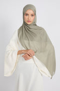 Premium Cotton Modal Hijab - Sea Grass