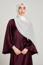 Luxury Organza Hijab - White