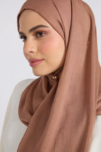 Premium Cotton Modal Hijab - Praline