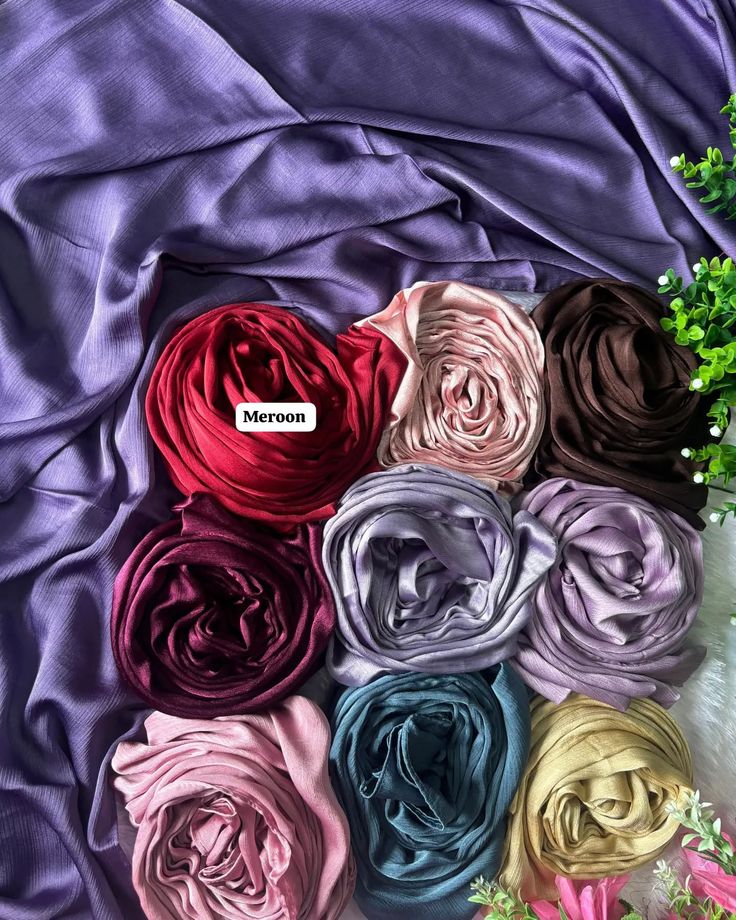 Muna Satin Hijab Combo Pack | Premium Soft & Smooth Satin Fabric | Lightweight, Stylish & Comfortable | Solid Color Hijab for Women & Girls