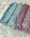 Muna Satin Hijab Combo Pack of 4 -Premium luxury soft satin hijab for daily & party wear